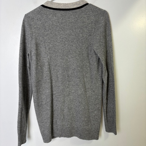 J. Crew Gray Wool Cashmere Blend Cardigan Sweater - Picture 3 of 6